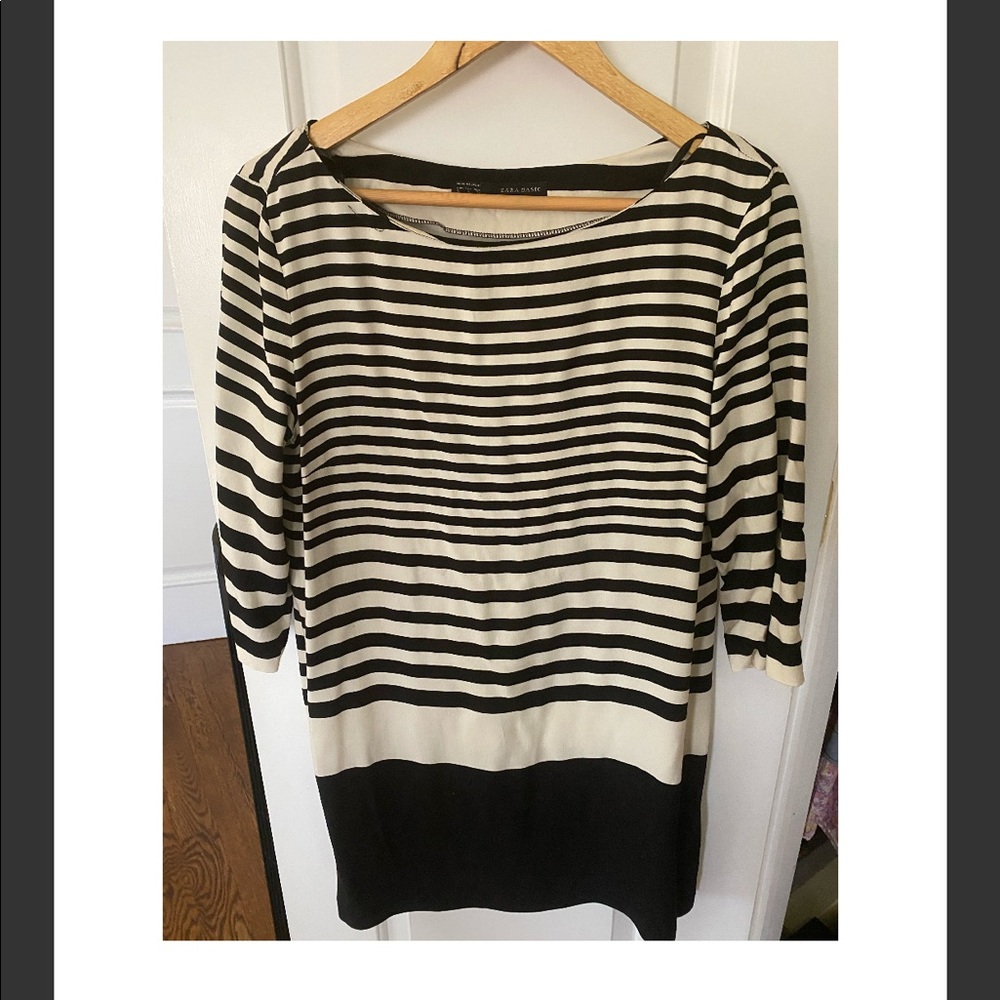 Zara Striped Shift Dress - size large